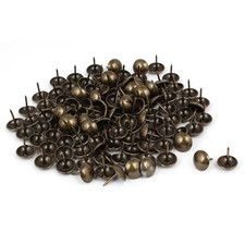 Household Metal Domed Head Upholstery Tack Nail Bronze Tone 14mm Dia 120pcs