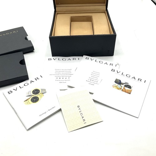 BVLGARI Caja De Reloj Vacía con documentación / Empty Watch Box ”” - Picture 6 of 12