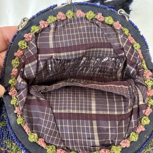 Antike Abendtasche 3 kleine Mikroperlen Projekt LESEN - Bild 6 von 18