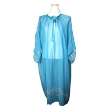 Other Brand Polaro Thomas Sky Blue Sheer Blouse 55 and Above 91492370