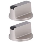  2 PCS Metal Control Knobs Stove Drehknopf Herd Metallofen Gasherd