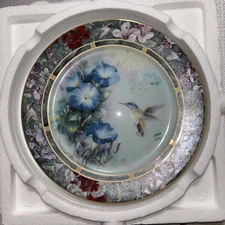 The Violet Crowned Hummingbird By Lena Liu  Bradford Exchange Plate Number 8355C