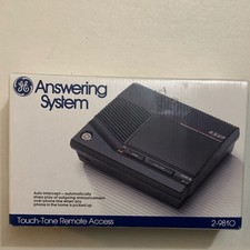 GE 2-9810 Answering Machine Touch-Tone Remote Access, Message Counter LED, Black