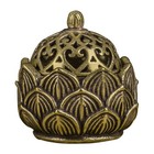 Brass Lotus Incense Burner for Meditation and Relaxation Home Decoration