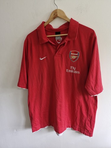 Arsenal Nike 2006 Polo Shirt XXL 48 Chest Total 90 Fly Emirates Red Football Top - Picture 5 of 16