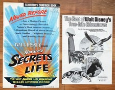 Disney's NATURES SECRETS OF LIFE & BEST of TRUE-LIFE ADV.ORIG pressbooks.56 & 75