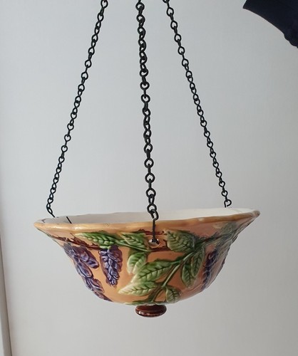 Schöner antiker hängender Blumentopf aus Keramik - Bild 2 von 10