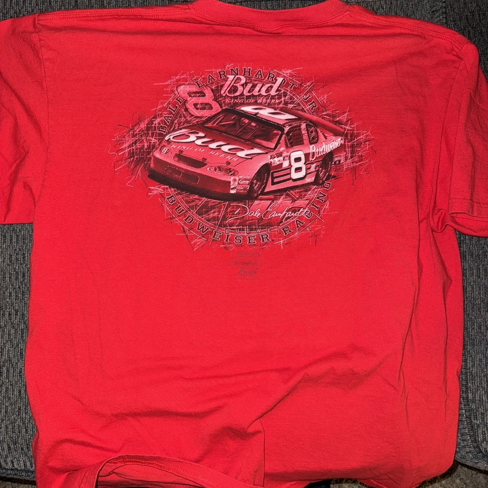 Camisa Gráfica Persecución Auténtica XXL De Colección Dale Earnhardt Jr. #8 NASCAR Racing Bud Foto 4 de 4