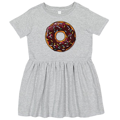 Inktastic Chololate Donut mit Streuseln Kleinkind Kleid Donut braun bunt