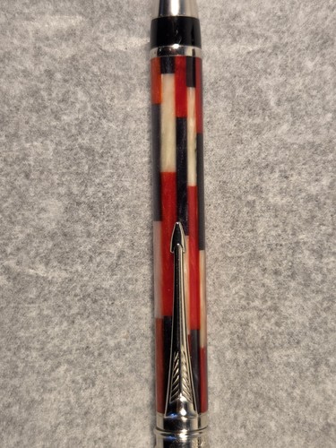 Bolígrafo Parker Edición Especial Doble Pliegue Mosaico Rojo y Perla - Piezas/Reparación - Imagen 11 de 19
