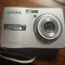 Pentax Optio E40 8.1MP Digital Camera Silver For Parts Repair AS-IS