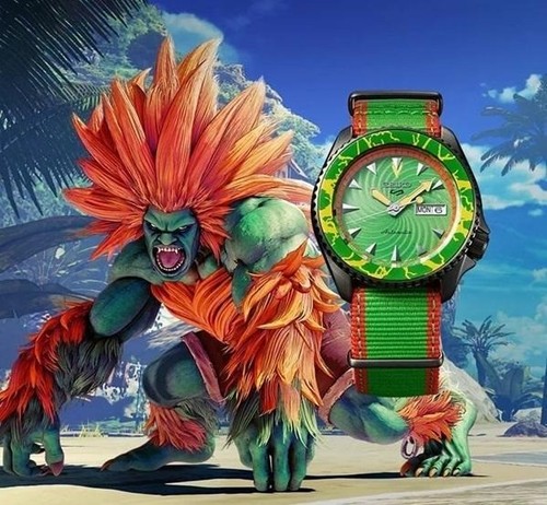 SEIKO SEIKO 5 SPORTS Street Fighter V BLANKA SBSA083 Men's Watch New From Japan - Picture 11 of 11