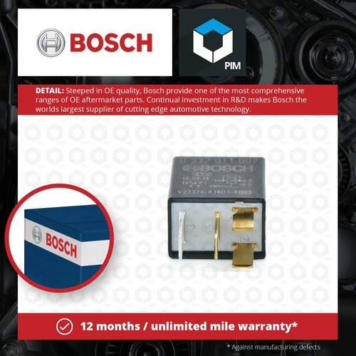 Relay fits SKODA FABIA 99 to 14 Bosch 1K0951253 Genuine Top Quality Guaranteed