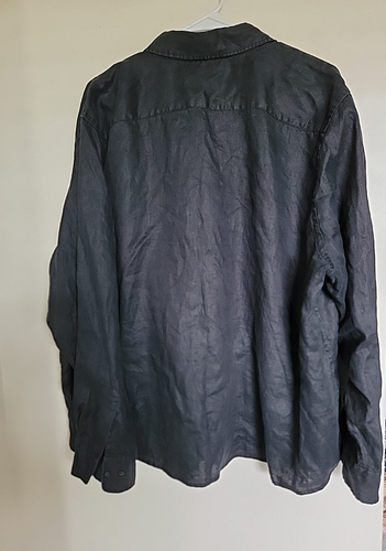 Vintage Ralph Lauren 100% Linen Shirt 3XL Women’s Black - Picture 3 of 3