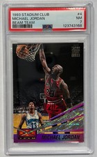 1993-94 Topps Stadium Club Michael Jordan Beam Team #4  PSA 7