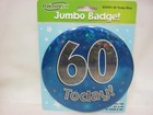 Oaktree Happy Birthday Giant Badge Wear It Or Display It 60 Today Blue