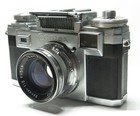 Contax IIIa z Carl Zeiss Sonnar 1:2 f 50 czerwony T z oryginalną skórzaną torbą