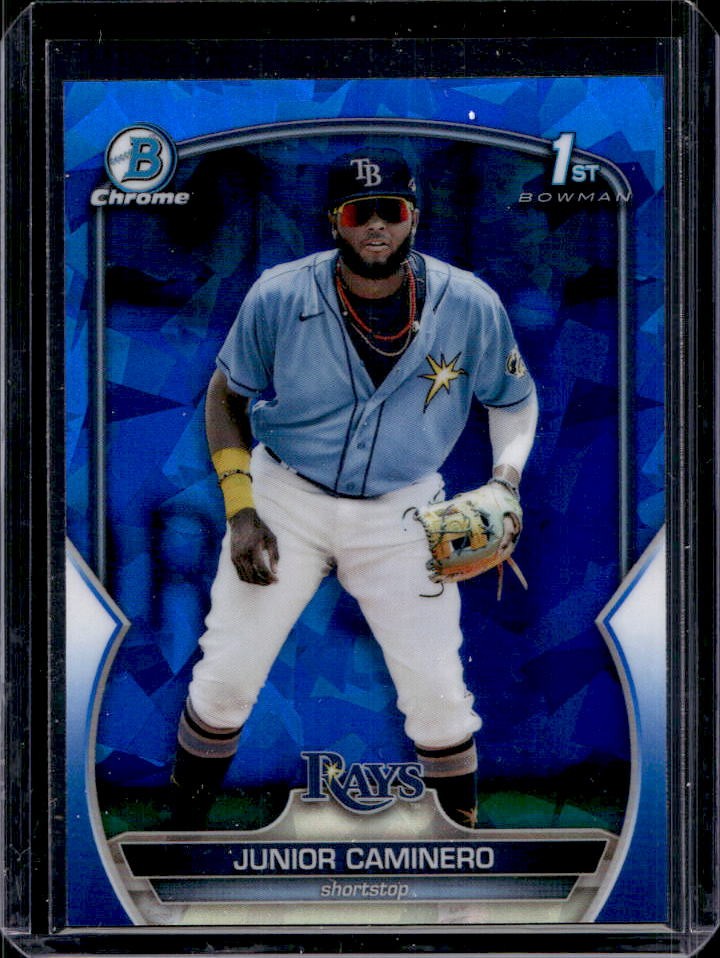 2023 Bowman Sapphire Junior Caminero Chrome 1st #BCP-61 Rays