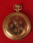 Engraved Case Gold Embelishments Gemstones Antique Pocket Watch Waltham Gf Fancy