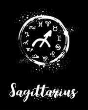 Sagittarius The Archer  BLACK Adventurous Generous  Zodiac Astronomy -MAGNET