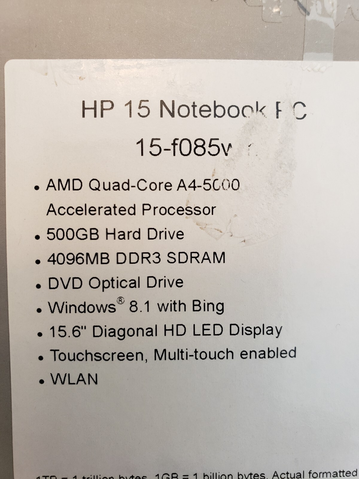 HP Black 15 6 15 f085wm Laptop PC Bundle DISPLAY Model See Pics READ hp-black-15-6-15-f085wm-laptop-pc-bundle-display-model-see-pics-read