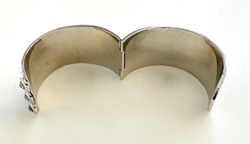 Henri Bendel Vintage Mosaic Pattern & Swarovski Crystals Embedded Hinged Bangle - 第 12/15 張圖片