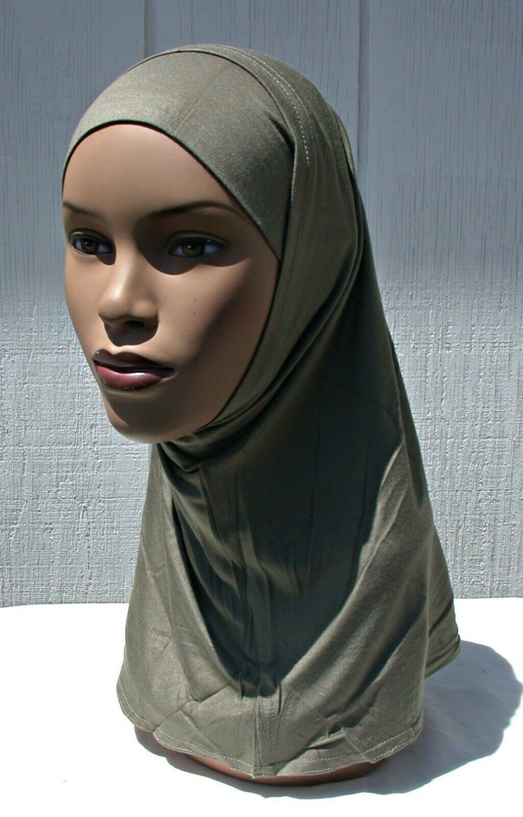 2 pc OLIVE GREEN Cotton Hijab Amira Womens Islamic Headcover Abaya Underscarf