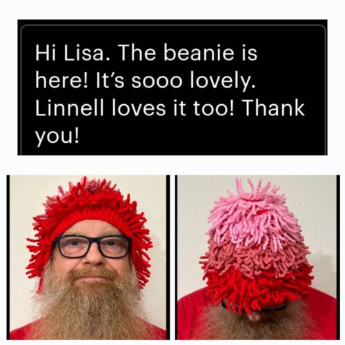 Billy Gibbons, ZZ Top chemo wig and beanie hat for Halloween a unique wig - Picture 12 of 19