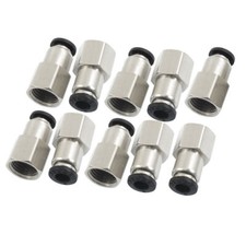 10 Pcs JPCF6-02 1/4" PT Female Thread 6mm Push In Joint Pneumatic Quick Fittings