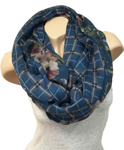 Karo Flower Stripes Loop Paisley Design Scarf Hose round Scarf With Selection - Picture 5 of 13
