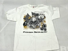 White Power Acoustik Car Audio T-Shirt (Large)  LOGO