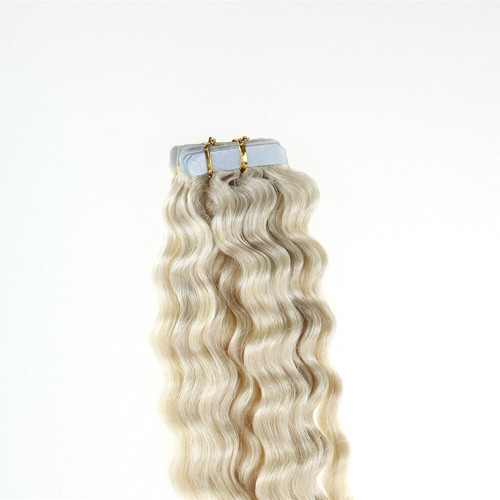 Invisible Tape in Human Hair Extensions Curly Seamless Skin Weft Curly Remy Hair - Picture 72 of 145