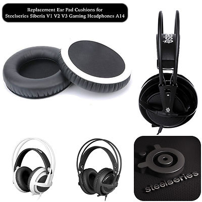 Replacement Ear Pad Cushions STEELSERIES Siberia V1 V2 V3 Gaming Headphones A14