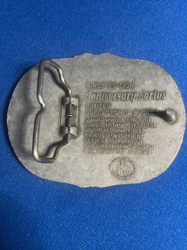 National Finals Rodeo Hesston 1959-1983 NFR Cowboy Buckle, Vintage - Picture 2 of 2