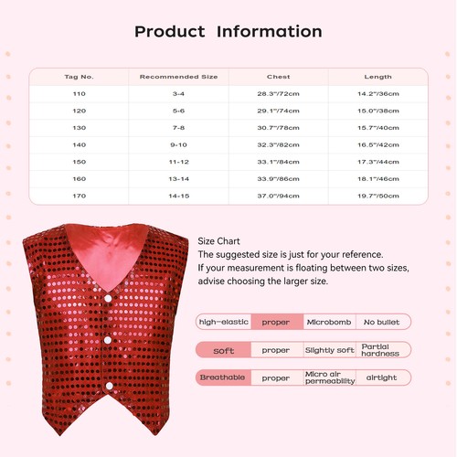 Jungen Weste Ärmellos Kostüm Jazzdance Oberteile Hip Top Shirt Karneval Jacke - Picture 73 of 125