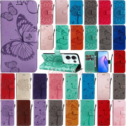 For OPPO Reno 8/Reno 8 Pro/Reno 8 Lite 5G Wallet Card Holder Leather Case Cover - Picture 1 of 58