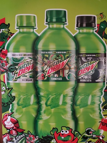 HUGE 2020 Mountain Dew Dewnited States Paper Stock Advertisement 76"x20½" Mt Dew - Picture 3 of 9