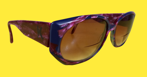5 Lot Vintage 70er 70s Damen Sonnenbrillen Brillen Marmor Acetat Gestell Da Vinci - Bild 5 von 6