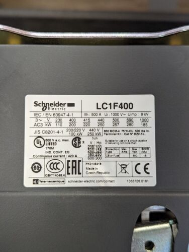 Square D LC1F400 400AMP Contactor NEW IN BOX USA Schneider - Picture 7 of 17