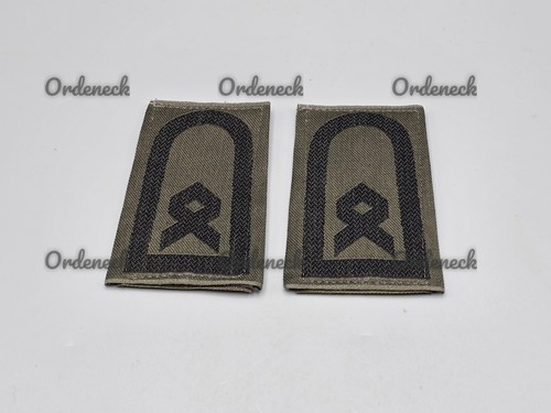 BUNDESWEHR - RANGSCHLAUFEN HEER SCHWARZ AUF OLIV - DIENSTGRAD WÄHLBAR - KLETT! - Picture 55 of 83