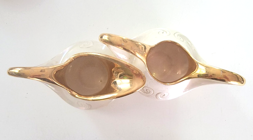 Pearl China Company Milchkännchen und Zucker Set 22K Goldrand Vintage Glanzgeschirr - Bild 7 von 7