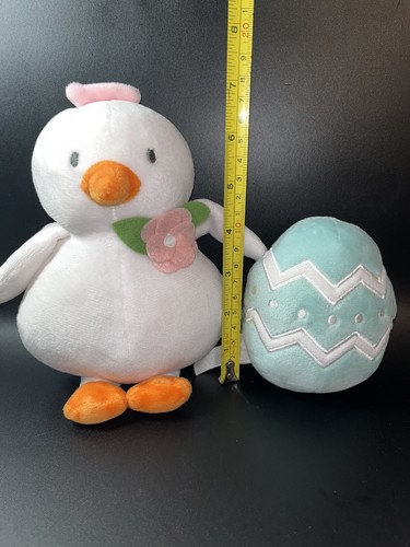 Peluche de pollito y huevo peluche de peluche Pascua Primavera 7" el juego de regalo de cáscara de cacahuete - Imagen 2 de 7
