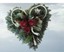 Grabgesteck Grabschmuck Totensonntag Allerhelgen Künstlch Rosen Gesteck Herz • EUR 36,90