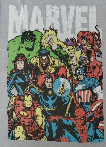 4 Marvel Comics Hulk Thor Captain America Gray Black T Shirts Ragnarok Mens L - Picture 3 of 12