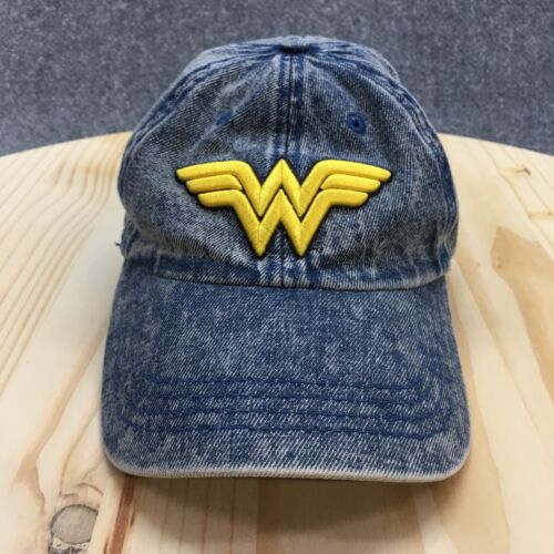 Gorra de béisbol DC Wonder Woman gorra para mujer talla única azul denim logotipo bordado - Imagen 2 de 14