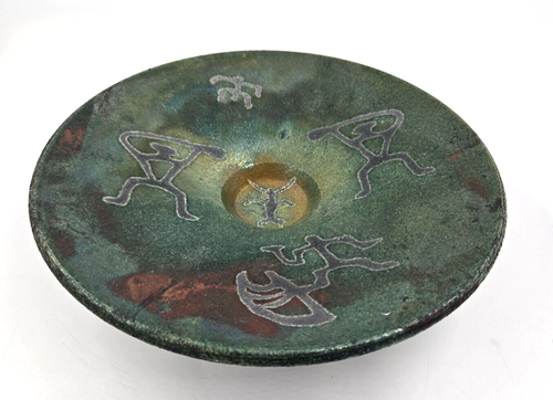 Maui Hawaii Kunstkeramik Raku Kachina Puppen Tänzer SCHÖNE KERAMIK signiert 1995
