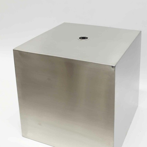 Würfel Brunnenelement Edelstahlelement Gartenbrunnen silber Springbrunnen 2 - Bild 7 von 10