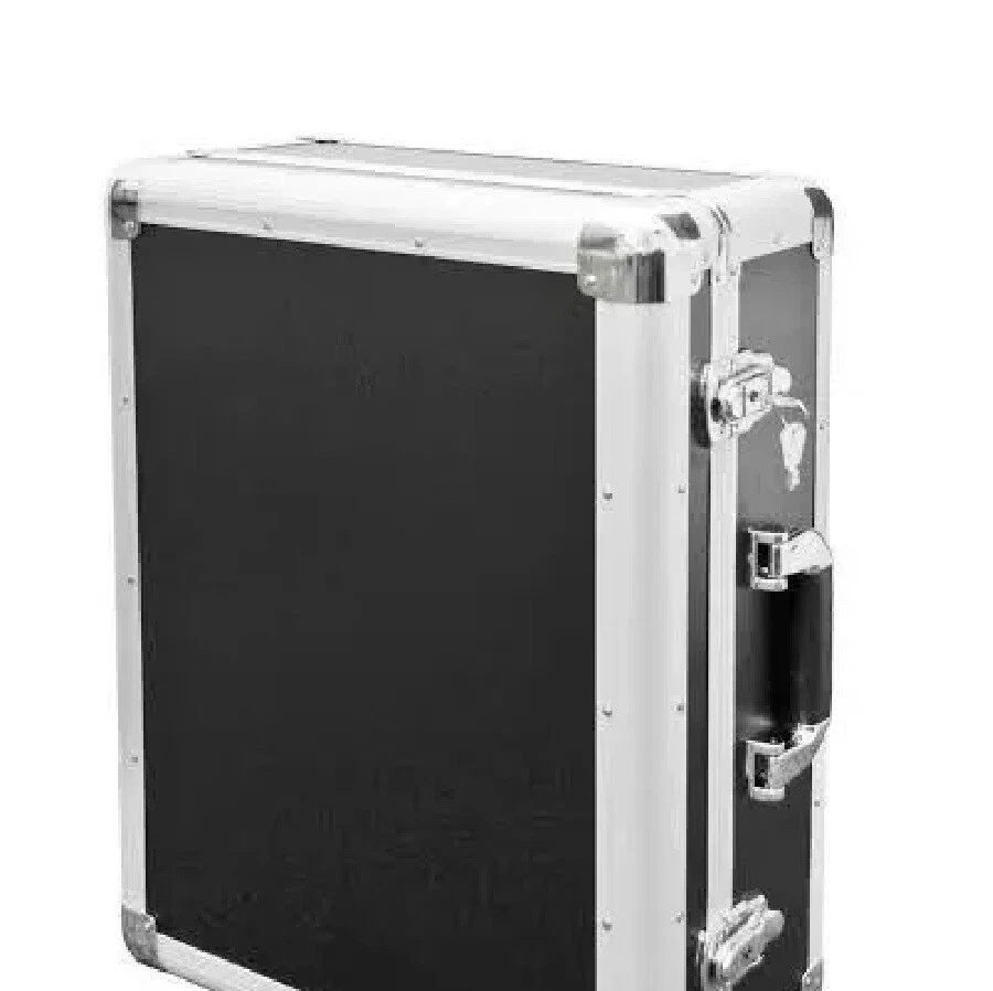 DJ LP Deck Turntable Aluminium Storage Flight Carry Case - Lightweight, Black - Image 2 of 3