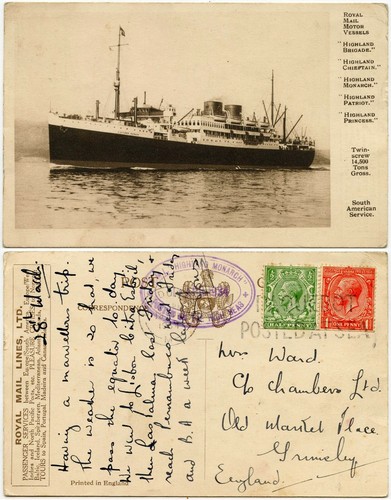 MARITIME POSTED AT SEA POSTCARDS ENVELOPES SOME NAMED SHIPS PAQUEBOT EACH PRICED - Picture 34 of 39