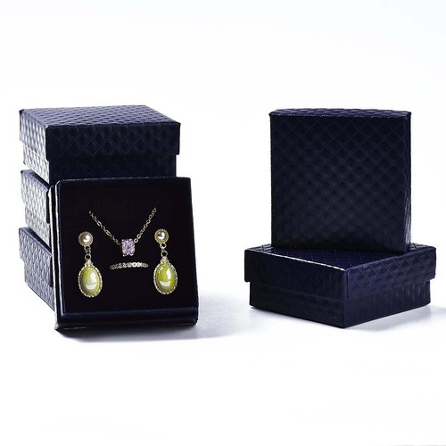 Pendiente colgante cajas de joyería cuadrado paquete de 12 2,95" embalaje presente - Imagen 10 de 15